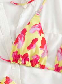 2pcs/Set Sexy Women Bohemian Style Bikini Swimwear Set