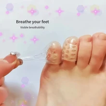 10 piezas de cubiertas de silicona antifricción para los dedos de los pies, separadores de gel para los dedos con diseño antifricción, cubiertas de gel transpirables para los dedos de los pies, accesorios suaves de cuidado de los pies, cubiertas para los dedos de los pies sin olor, tubos antifricción y ampollas para los dedos pequeños