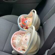 1pc Doll Display Storage Box Container, 10cm/16cm/17cm/20cm-23cm, Makeup Organizer, Decorative Cartoon Rocking Crib With Lid, Dust-Proof