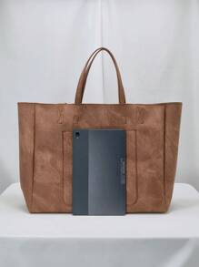 Sac à main surdimensionné rétro pour femme, sac fourre-tout de voyage décontracté, nouveau sac à main printemps grande capacité