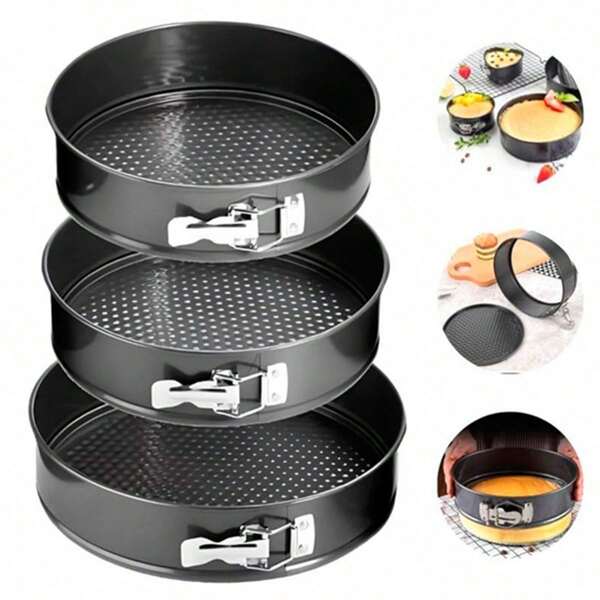 Moldes Pasteles Repostería Desmontables Para Tartas 3 Piezas