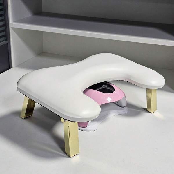 1pc Soft PU Leather Nail Arm Rest For Nails U-Shaped Manicure Cushion Nail Arm Rest Stand Nail Art Hand Rest Pillow For Nail Salon And Home