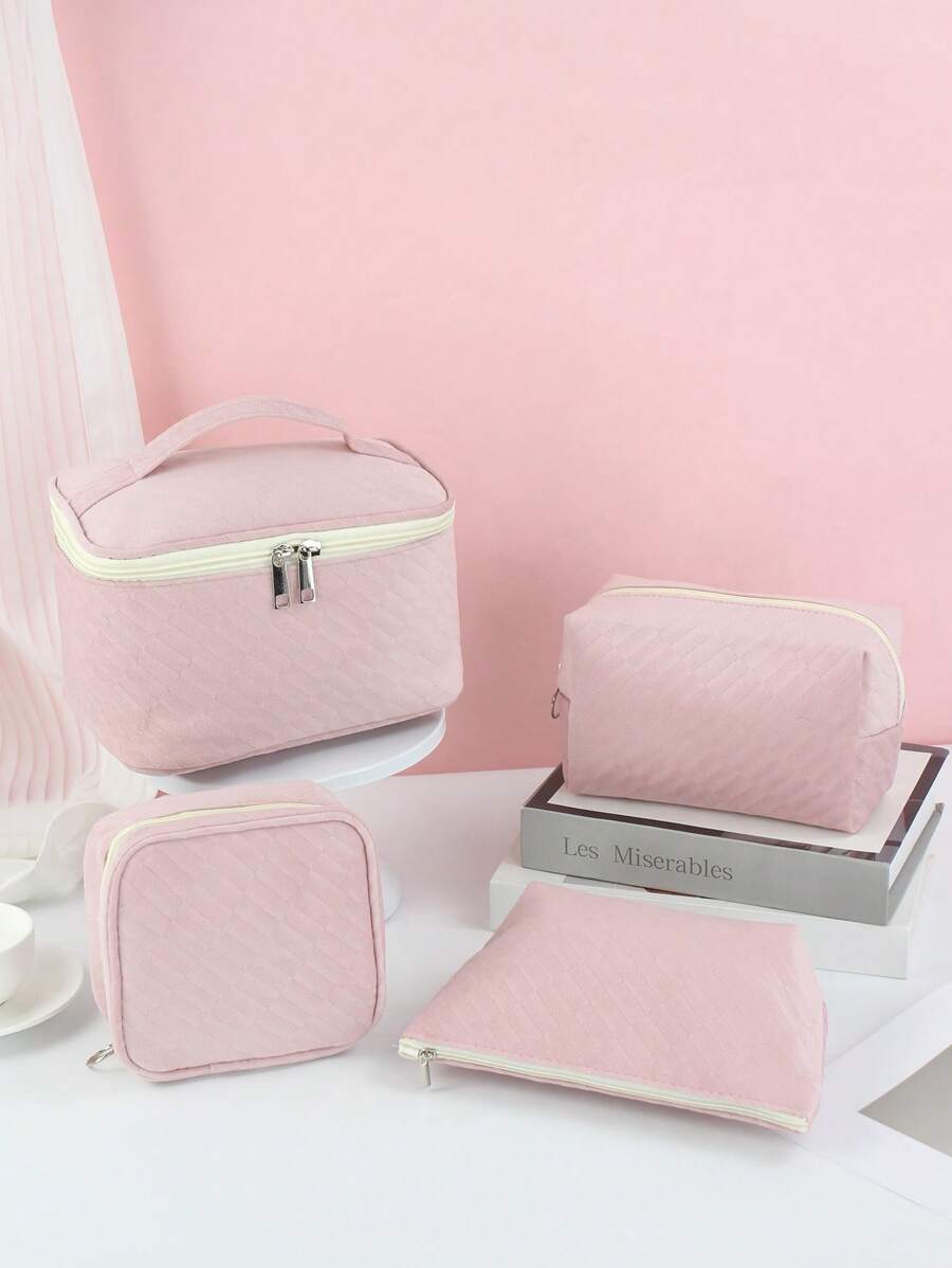 1pc Large Capacity Multifunctional Portable Toiletry Bag, Travel Cosmetics Storage Bag, Portable Handbag, Coin Purse, Sanitary Napkin Storage Bag, Waterproof, School, Home, Touch Up Bag, Material, Recommended For Girls' Good Items
