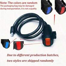 1 Pc Bicycle Chain Lock, Design For Anti-Theft And Increased Security - Black - View 3