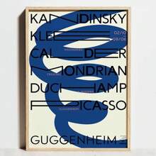 1pc Unframed Modern Geometric Bauhaus Exhibition Poster, Bauhaus Movement Prints, Minimalist Abstract Wall Art Canvas, Suitable For Modern Home Decor, Framed Wall Art - Multicolor - View 84