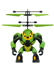 Gesture Sensing Hover Aircraft Sci-Fi Warrior Sensing Levitation Flying Toy, Smart Gesture Sensing Crash-Resistant Levitating Mecha Aircraft Helicopter Drone Toy Gift For Children