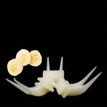 喂鸟叉 6 件套 - 鹦鹉食物和笼子水果叉，易于清洁，耐用，适用于鸟舍和鸟类