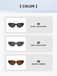1pc Women's Unique Cat Eye Twisted Temple Street Snap Fashion Glasses, Casual Everyday Face Flattering For Summer Beach Vacation,Outdoor,Travel