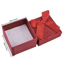 24pcs/12pcs Paper Jewelry Boxes Ring Pendant Earrings Bracelet Gift Box With Bowknot Ribbon Packaging Storage Box Storage Box ( Mixed Colors) Back To School Dormitory Storage