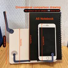 1 pieza Atril ajustable para libros, de material plástico, soporte de lectura sencillo y multipropósito para leer y estudiar, partituras musicales, libros de texto, materiales de dibujo y talla grande, de vuelta a la escuela