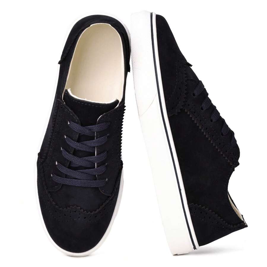 Women's Breathable Walking Shoes With Casual And Sporty Design - Black - View 1