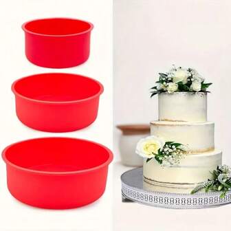 3 pièces/1 pièce Ensemble de moules à gâteau en silicone pliables et résistants à la chaleur, moules à cupcakes en papier de différentes tailles, moule à pâtisserie réutilisable, convenant pour les muffins, gâteaux arc-en-ciel, gâteaux au fromage, moules à gâteau mousse, accessoires de four, ustensiles de cuisson, petits outils de cuisine