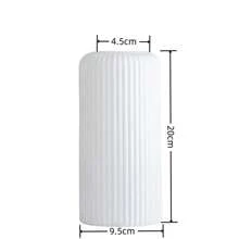 1pc Striped Plastic Vase Simple Decoration For Flower Arrangement,Home Decor,Flower Vase,Centerpiece,Table Decor