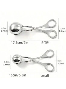 2pcs, Meatball Maker, 304 Stainless Steel Meat Baller, Kitchen Gadgets, Restaurant Kitchen Accessories - Multicolor - View 9