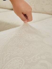 1PC Jacquard Elastic Sofa Cover, Modern Style Anti Slip Sofa Cover, Suitable For L-Shaped Sofas And 1/2/3/4 Seat Sofas, Universal For All Seasons, Easy To Install And Remove