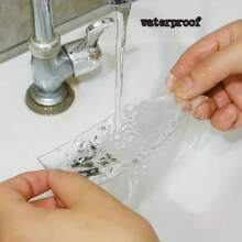 2pcs Reusable Silicone Double-Sided Adhesive Tape, Waterproof Glue For Plastic & Glass Surfaces, Suitable For Arts, Crafts, Wall Decor, Indoor Use