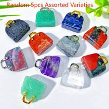 Random 1PC High Quality DIY Crystal Bag Carving, Loose Gemstones, Amazing Gift For Craft Lovers, Gemstone Jewelry, Glitter, Birthday Gift, Women Gift, Valentine's Day Gift, Easter Gift.