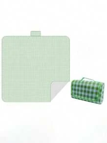 1pc Portable Picnic Mat, Outdoor Picnic Blanket For Spring/Summer, Party Table Cover, Waterproof Pad, Beach Mat, Camping Picnic Pad For Lawn