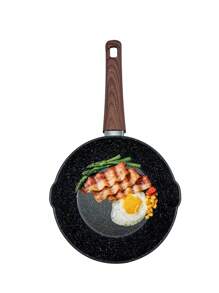 Sartén Antiadherente Cocina Menaje 20cm Hierro De Sartenes - Negro - Ver 3