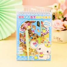 Sanrio Sanrio 8 Styles (16pcs + Tweezers) Landscape Scene Coil Sticker Album Cartoon Miniature Scenery Collection, Including Kuromi, My Melody, Pompompurin, Children DIY 3D Layered Stereo Visual Scene Decoration Stickers, Ideal For Home, Gifts And Prizes,School Supplies,Back To School