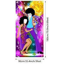 70's Party Decorations Disco Door Banner With Faces 70's Themed Photo Props Party Supplies Facial Cutouts Photo Backgrounds