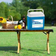 Enfriador portátil aislado de galón, enfriador duro con retención de hielo y mango resistente, ideal para playa, picnic, campamento, portón trasero, comestibles