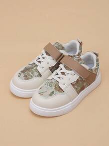 儿童时尚低帮帆布运动鞋，春秋季儿童运动鞋 - 卡其色 - 查看 3