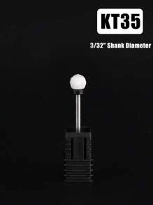 1个陶瓷美甲钻头 - 3/32英寸专业电动美甲钻头，带支架，适用于修甲、修脚、角质层打磨、亚克力凝胶指甲抛光 - 彩色 - 查看 22