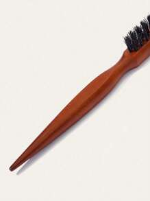 1pc Teasing Bristle Hair Brush For Women-Rat Tail Pick For Hair Sectioning Used For Edge Control, Wood Slim Line Comb Hairbrush Extension Hairdressing Styling Tools,Hair Brush,Comb,Hair Tools,Hair Products And Accessories For Barber Salon Beauty Travel Essentials