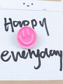 1pc Resin Happy Face Brooch Pin, Simple Geometric Round Cartoon Brooch Without Feather, Suitable For Scarf, Bag And Clothing, Creative Party Gift, Suitable For Wedding, Wedding Party, Birthday, Anniversary, Bachelor Party, Christmas, Halloween, Thanksgiving, New Year, Valentine's Day, Back To School Season Dress Accessories Pin For Clothes Bag Charm Office Accessories Shirts Jacket Jewelry Clothes Pin Funny Cute Teacher Gifts Costume Accessories Bag Charms - Multicolor - View 17