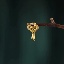 1pc Ruyi Pendant, Jade Buddha God, Golden Safety Buckle, Jade Pendant, Guanyin Universal Clip - Multicolor - View 1