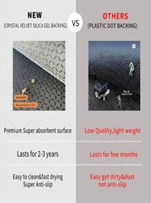 1 pieza Alfombra resistente al deslizamiento con 'Patrones diferentes en la celosía de piedra', lavable a máquina, alfombra para entrada, sala de estar, dormitorio, cuarto de niños, patio exterior, jardín, decoración del hogar, decoración de la habitación, alfombra de área, tapiz