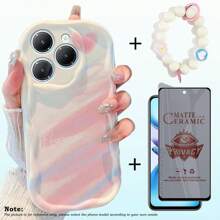 四合一屏幕保护膜、防窥膜、软膜、陶瓷膜、镜头保护膜，适用于 Redmi 13C、Infinix Smart 8、Smart 7、A70