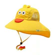 Kids Sun Hat UPF 50 Sun Protection Beach Hat - Yellow - View 1