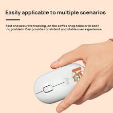 Logitech Wireless Bluetooth Pebble Mouse, Solid Color Pebble Shaped, Suitable For Office, Mac, IPad, Laptop, Desktop Computer (Grey) - Grey - View 3