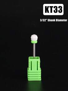 1个陶瓷美甲钻头 - 3/32英寸专业电动美甲钻头，带支架，适用于修甲、修脚、角质层打磨、亚克力凝胶指甲抛光 - 彩色 - 查看 23