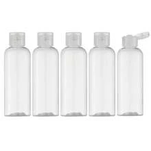 3.4 Oz (Approximately 96.4 G) Flip Up Travel Bottle, Empty Dispenser Container, Suitable For Travel Cosmetics (100 Ml, Transparent Lid, Black Lid) - Multicolor - View 1