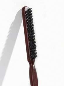1pc Teasing Bristle Hair Brush For Women-Rat Tail Pick For Hair Sectioning Used For Edge Control, Wood Slim Line Comb Hairbrush Extension Hairdressing Styling Tools,Hair Brush,Comb,Hair Tools,Hair Products And Accessories For Barber Salon Beauty Travel Essentials