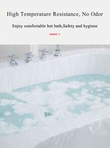 1 件超大一次性加厚沐浴袋适用于浴缸、酒店浴室、旅行沐浴池家居浴室装饰夏季