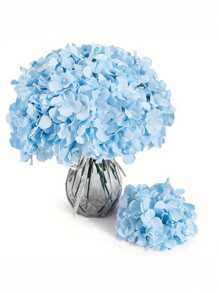1/2pcs Of Artificial Hydrangea Bouquets Can Be Used For Wedding Flower Baskets, Bridal Bouquets, Wedding Venues, Wedding Car Arrangements, Home Furnishings, Dining Rooms, Bedrooms, Table Decorations, Windowsill Decorations, Vase Decorations,Decorative Rose,Decorative Style.