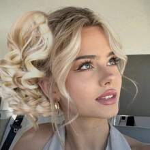 8 Inch Short Curly Drawstring Ponytail Extensions Synthetic Classic Loose Curly Wavy Drawstring Pony Tails Hair Extensions Hairpieces For Women