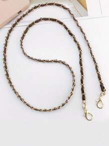 1 带肩带的包包，简约风格，细链，斜跨，锌合金材质，DIY配件，可调节和伸缩包链，手机挂绳链，包链，手机挂绳链，女士肩带 - 彩色 - 查看 4