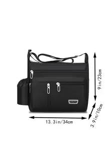 New Multifunctional Leisure Bag Men's Large Storage Tools Canvas Bag Cross Style Shoulder Bag Cross-Body Travel Bag Backpack Side Bags For Men - Grey - View 2