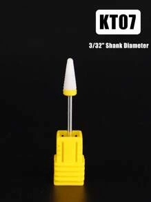 1个陶瓷美甲钻头 - 3/32英寸专业电动美甲钻头，带支架，适用于修甲、修脚、角质层打磨、亚克力凝胶指甲抛光 - 彩色 - 查看 28