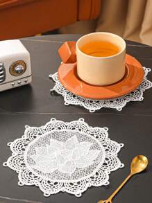 1pc Kitchen/Dining Room/Living Room Decorative Table Mat, Embroidered, Heat Resistant, Scratch Proof, Dust Proof, Suitable For Weddings, Parties, Gifts, Birthdays