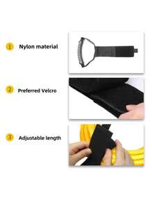 便携式收纳带，配有提手和挂钩，用于整理花园软管、延长线、电缆、车库、船舶和房车配件