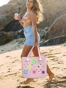 16pcs/8pcs/4pcs/1pc 7-Color Begonia Flower DIY Bag Decor, Bag Accessories, Begonia Flower Decor