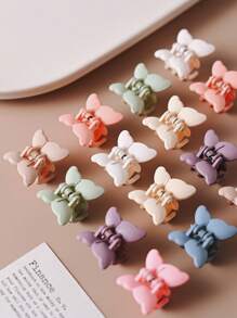 30pcs Women Elegant Butterfly Hair Clips, Cute Macaron Hair Claws, Princess Hair Accessories