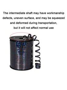 1 卷 250 码全息黑色卷曲丝带 - 闪亮金属卷曲丝带，防水塑料礼品包装丝带，用于礼品包装、气球绳、婚礼、生日、圣诞节 - 金属闪亮丝带，用于花束和鲜花包装纸 - 彩色 - 查看 11