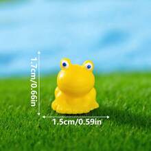 20 Stücke charmante grüne Mini Frosch Figuren - süße Harz Frösche mit glatter, glänzender Oberfläche für DIY Feengärten & Terrarium Dekorationen, Frosch Garten Deko
